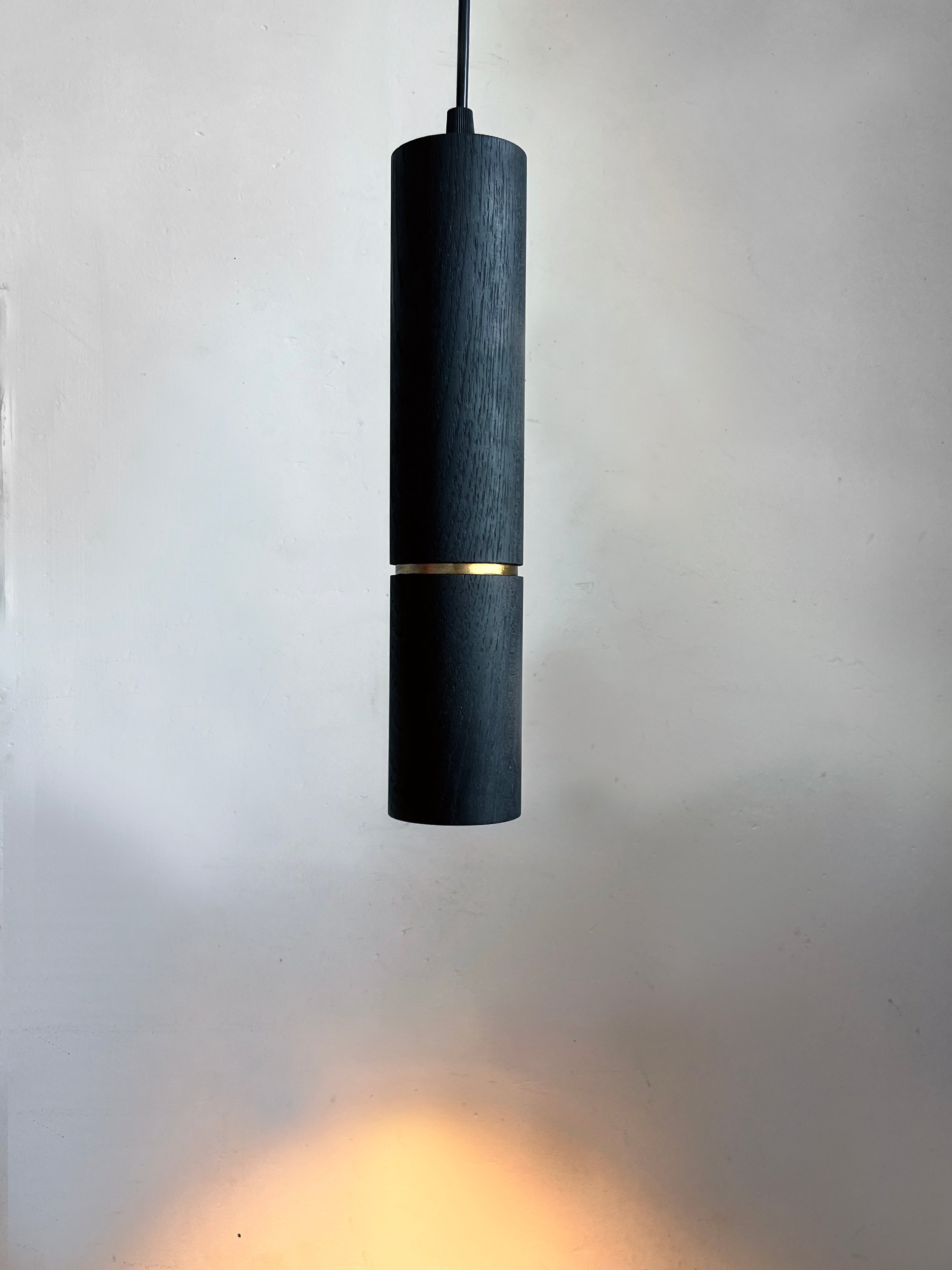 Charred wood Poise Pendant Lamp In stock